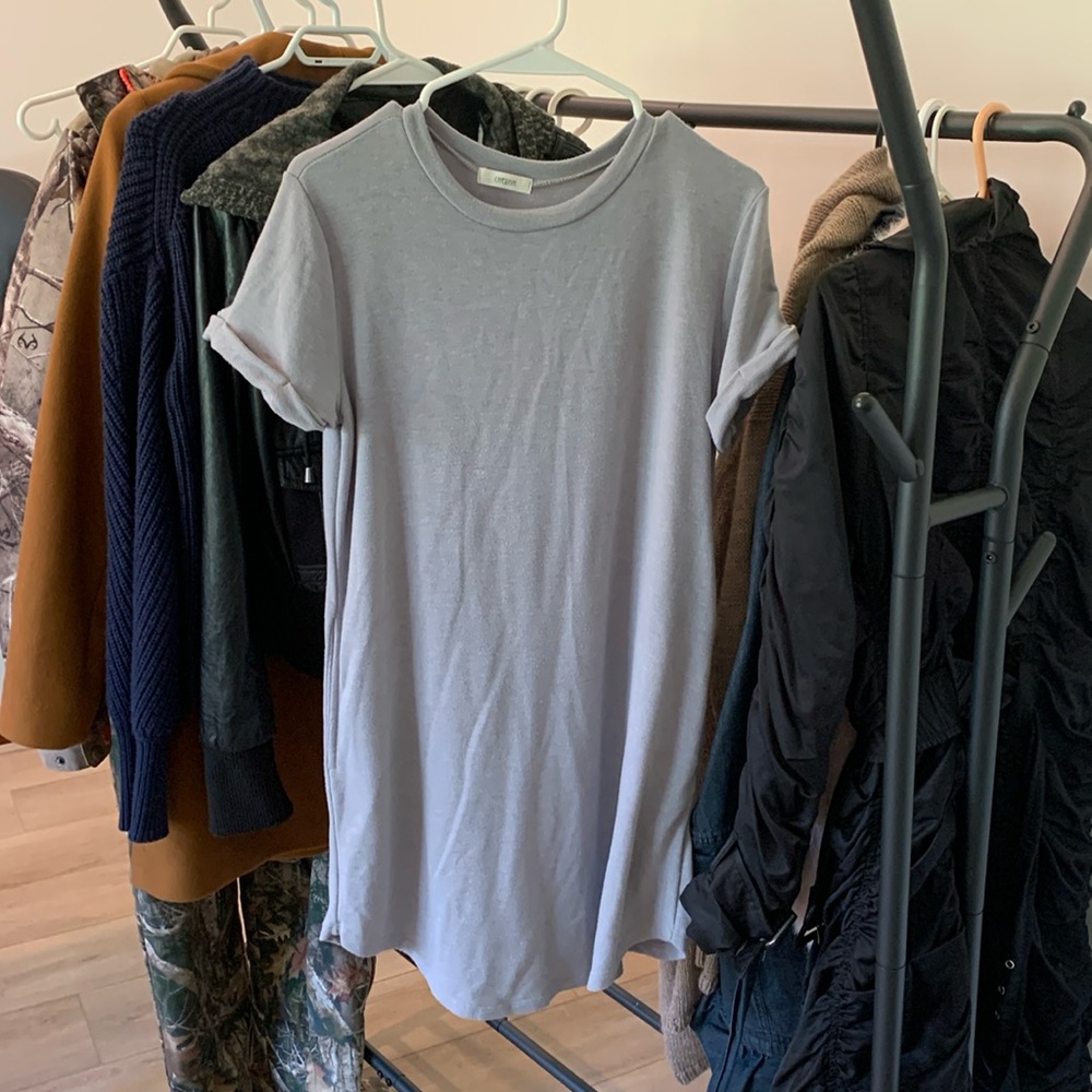 Women’s size s grey T-shirt dress